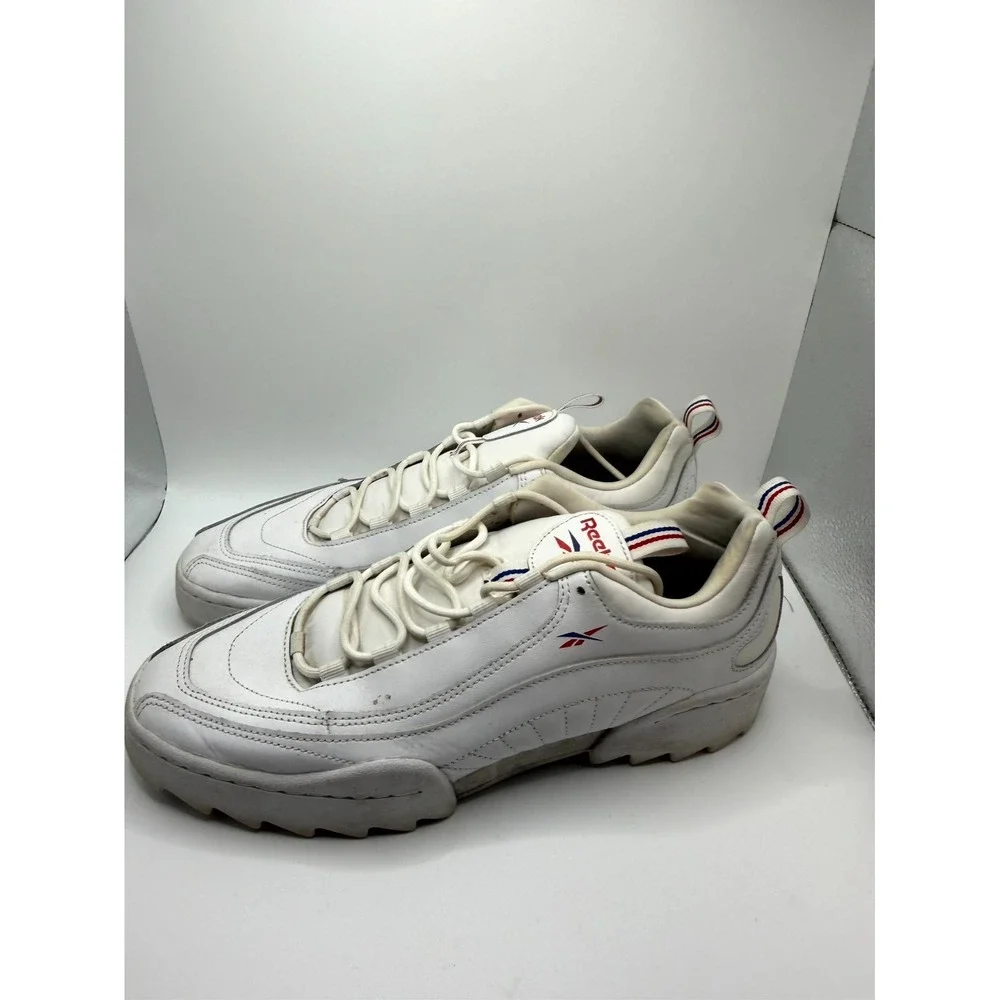 Reebok Rivyx Ripple DV6619 Mens 9 Sneaker‎ White Leather Low Top Lace Up Shoes